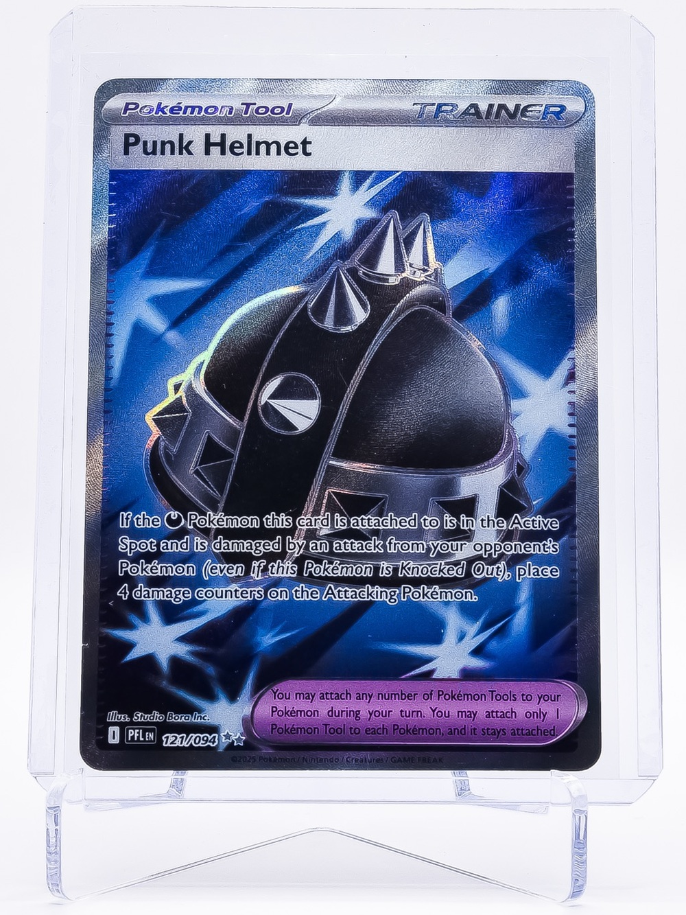 Pokemon Card Punk Helmet 121/094 Ultra Rare Holo Phantasmal Flames NM